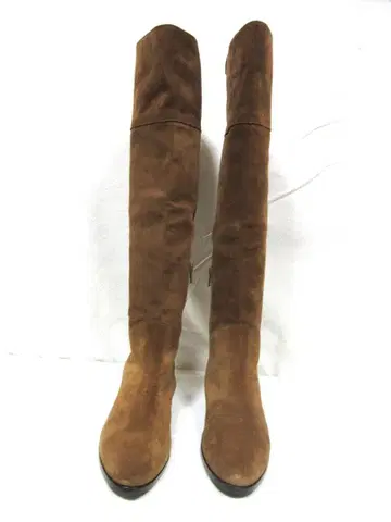 투모로우랜드 이탈리아제 스웨이드 니하이 부츠 시착만 한 보관품