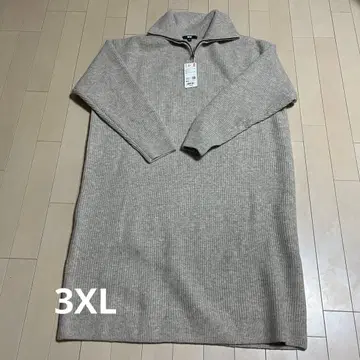 UNIQLO 3XL 베이지 니트 원피스