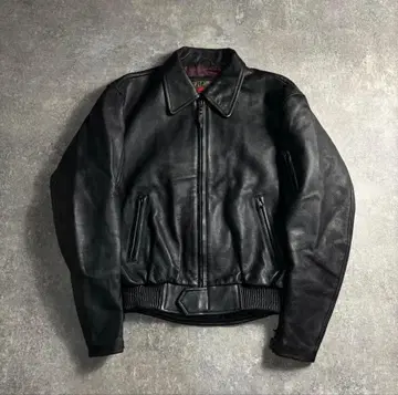 KOMINE 가죽 자켓 riri zip A2 플라이트 자켓