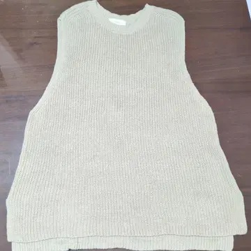 [카구레] 린넨코튼 니트 베스트 베이지 계열