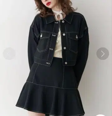 jouetie/멀티 WAY 트위드 라이크 셋업 (블랙)