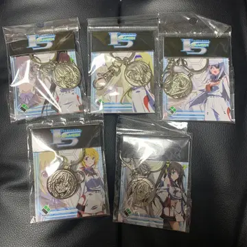 IS 인피니트 스트라토스 메달 키링 5개 세트