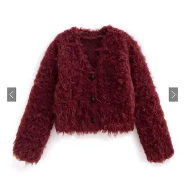 샤기 니트 숏 기장 가디건 [an1696]