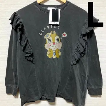 새상품 디즈니 클라리스 프릴 긴팔 칩과 데일 트레이닝복 롱T L