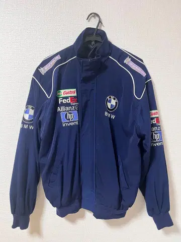 BMW 풀 지퍼 자켓 M 사이즈 네이비
