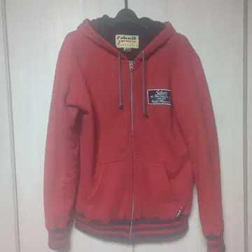 Schott 레드 후드 부착 점퍼