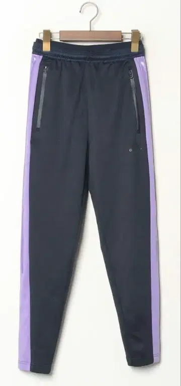 네이비/퍼플 스트라이프 저리 팬츠