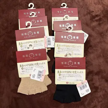 fukuske 실크 100% 선 삭스 2색 세트