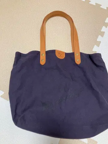 IL BISONTE 네이비 토트백