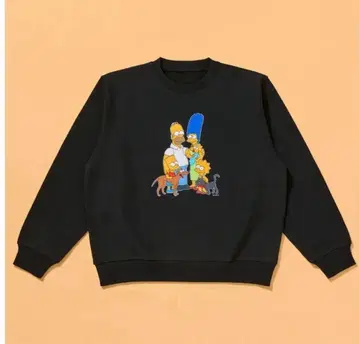 훼미리마트 한정판 심슨 캐릭터 블랙 트레이닝복