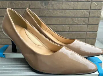 베이지 펌프스 하이힐 약 7cm