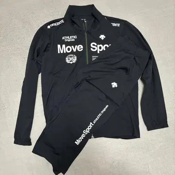 데상트 Move Sport 블랙 저리 상하의 세트 L 사이즈