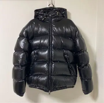 ZARA 후드 부착 광택 다운