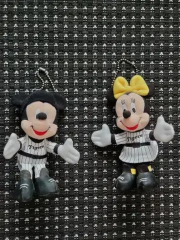 한신 타이거즈 미키마우스 & 미니마우스 키링