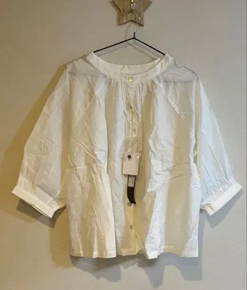 택 포함 새상품! 밴드 카라 블라우스