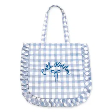 [ 캐스키드슨 ] 깅엄 체크 프릴 토트백