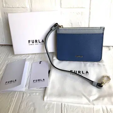 새상품 FURLA 훌라 정가 17,600엔 카드 코인 케이스 블루