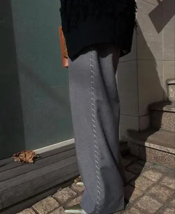 Ameri vintage 아메리 사이드 스티치 팬츠