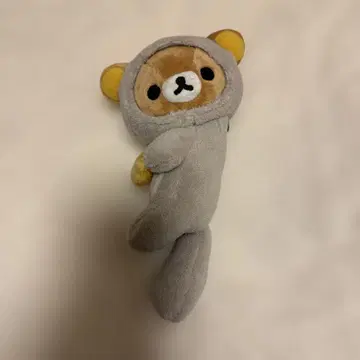 후드 부착 곰 봉제 인형