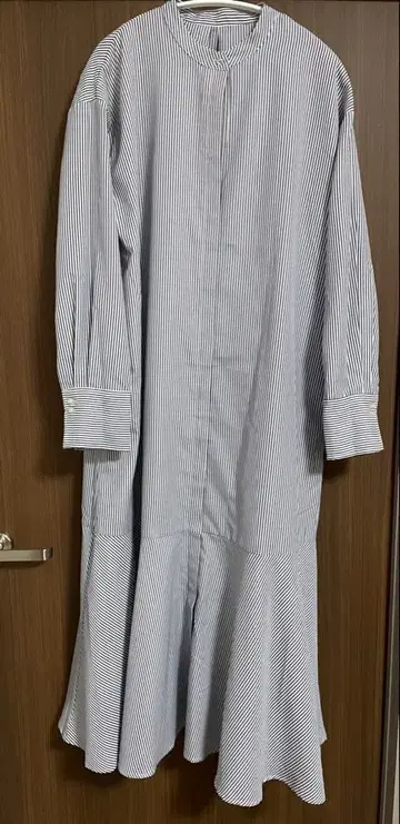 AUNT MARIE'S 스트라이프 긴팔 롱 원피스