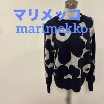 marimekko 우니코 네이비 긴팔 니트 스웨터
