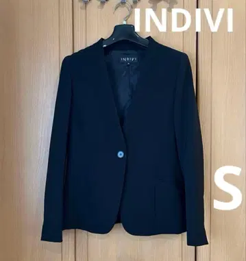 INDIVI 노카라 자켓 블랙 36