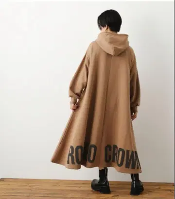 RODEO CROWNS 후드 부착 원피스 베이지 모카 브라운