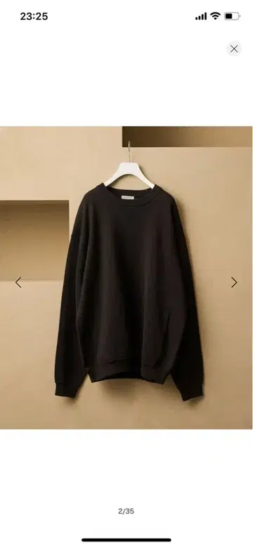 B&Y 밀라노 리브 크루넥 니트 맨투맨