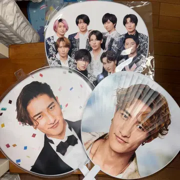 이와모토 테루 부채 2장 세트 SnowMan 집합 부채