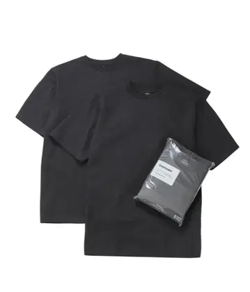 [ 시착만 한 상품 ] Graphpaper 2장 세트 팩 T셔츠 블랙 4