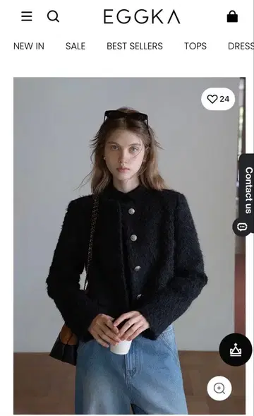 EGGKA 노카라 자켓 블랙