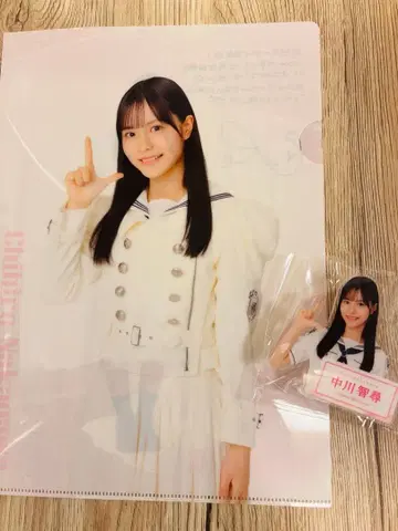 [ 사쿠라자카46 ] 나카가와 치히로 클리어 파일 아크릴 배지 2개 세트