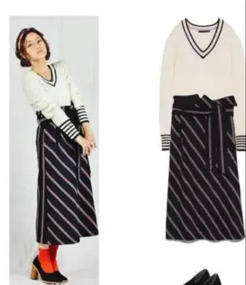 스타일링 케이시라하타 Trad 니트 탑