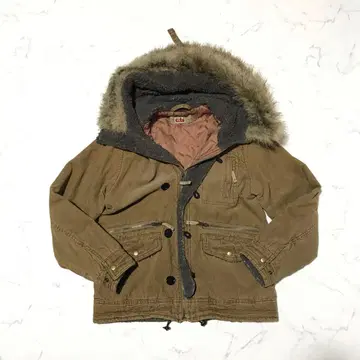 짧은 기장 퍼 자켓 Y2K 네오 그런지 헤이세이 밀리터리 punk