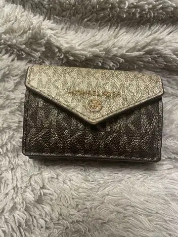 MICHAEL KORS 3단 폴더형 지갑 골드/브라운