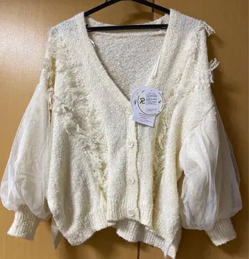 새상품 시마무라 TOMO 프린지 니트 가디건