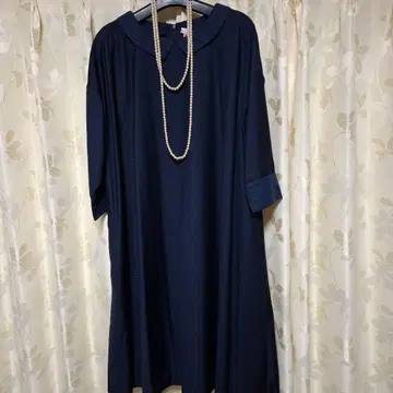 네이비 A라인 원피스