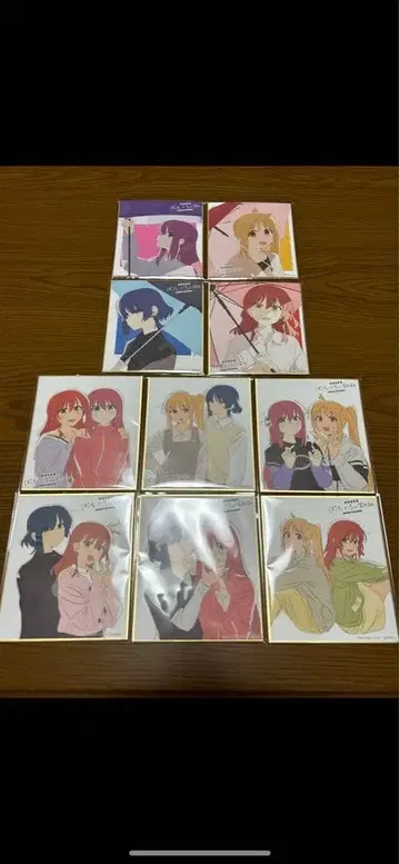 극장판 총집편 봇치 더 록 입장 특전 미니 색지 컴플리트 세트