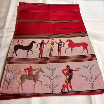 나고야 오비 고대 이집트 회화풍 말 사람 개성적