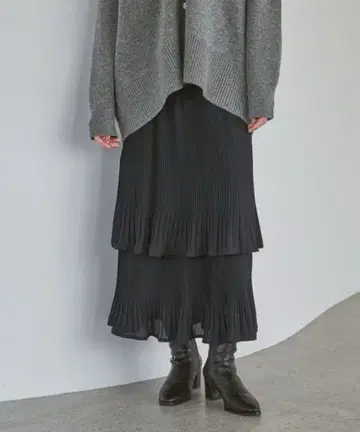 Apart by 호소 플리츠 캉캉 스커트