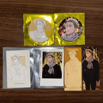 주술회전 말큐브 나나미 켄토 6종 세트 캔뱃지 특전 스티커 외