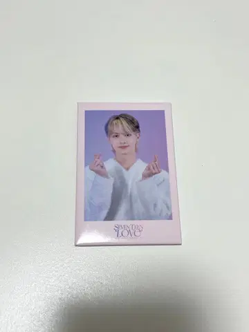 SEVENTEEN 세븐틴 LOVE 준 캔뱃지 스퀘어