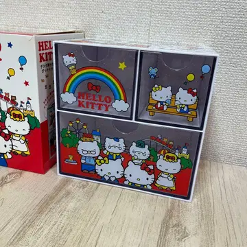 [ 미사용품 ] 산리오 헬로키티 캐릭터 잡화 수납 서랍 케이스