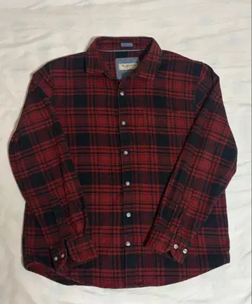 옴브레 체크 셔츠