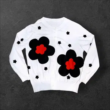 [ imakokoni ] 이마코코니 플라워 가디건 긴팔 가디건 M