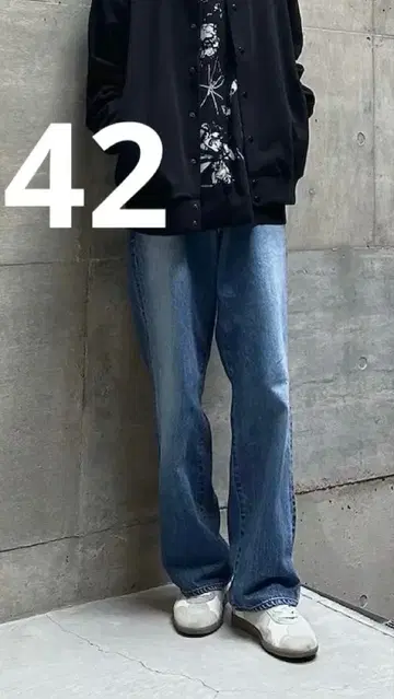 LAD MUSICIAN 12oz Denim Straight Pants