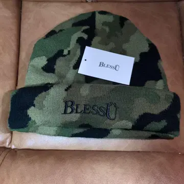 BlessU 카모플라쥬 니트 모자 FREE