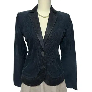 엠포리오 아르마니 다크 블루 코듀로이 테일러드 자켓