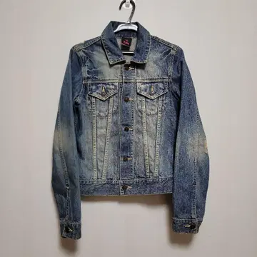 X-GIRL 데님 자켓 데미지 가공