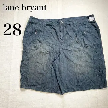 [빅 사이즈] 레인 브라이언트 [28] 카고 데님 숏팬츠